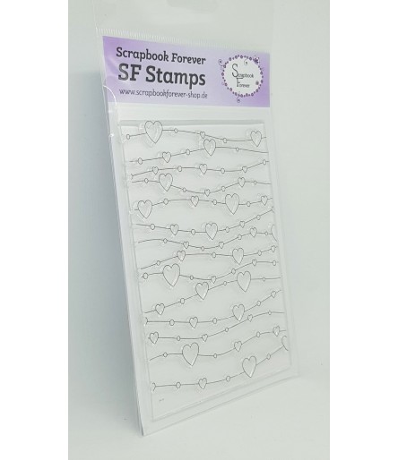 Clear Stamp Herzhintergrund - Scrapbook Forever