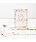 Scrapbooking Papier Aquarellblumen Rosé gestreut klein - Alexandra Renke