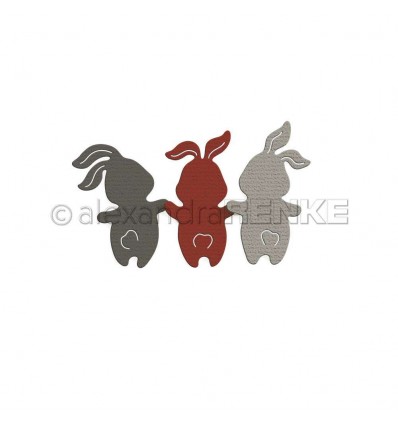 Stanzschablonen Drei Hasen Set - Alexandra Renke