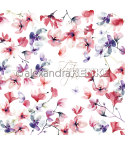 Scrapbooking Papier X-Mas floral Wicken - Alexandra Renke