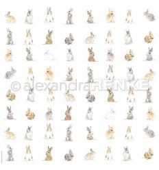 Scrapbooking Papier Many little bunnies - Alexandra Renke