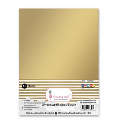 Spiegelkarton silber, A4, 10 Stk. - Dress My Craft