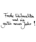 Frohe Weihnachten und ein gutes neues Jahr Stempel