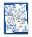 Stanzschablone Rose bunch contour layers - Birch Press Design