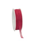Organzaband Wine Red, 50m x 7mm - Vivant