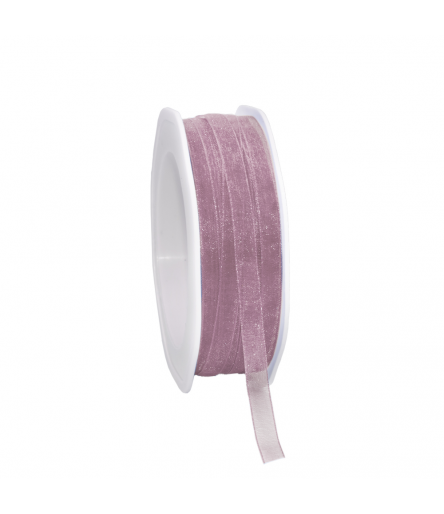 Organzaband Old Purple, 50m x 7mm - Vivant