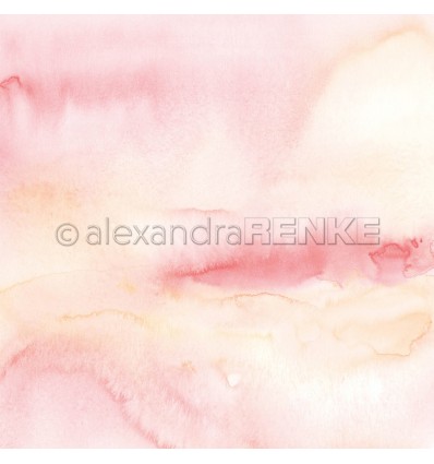 Scrapbooking Papier Freestyle-Aquarell Pfirsich - Alexandra Renke