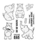 Stanzschablonen und Stempel Set "An Elephant-Astic Day" - Crafters Companion