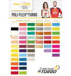 Farbkarte Flexfolie POLI-FLEX TURBO - Poli-Tape