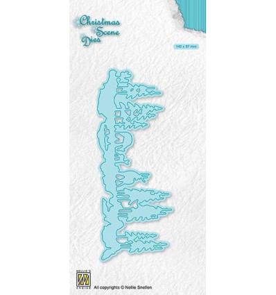 Stanzschablone Scene with Pinetrees and Deer - Nellie's Choice