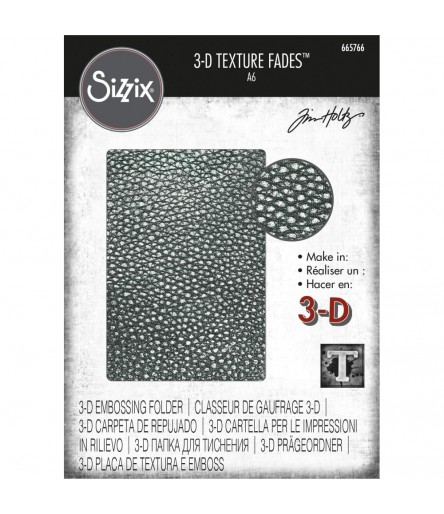 3D Prägfolder Cracked Leather - Tim Holtz
