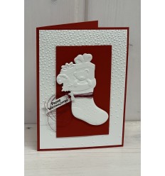 3-D Embossing Folder/ Die- Christmas Stocking - Sizzix