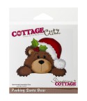 Stanzschablone Peeking Santa Bear - Cottage Cutz