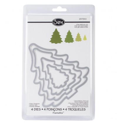 Stanzschablonen Christmas Trees - Sizzix