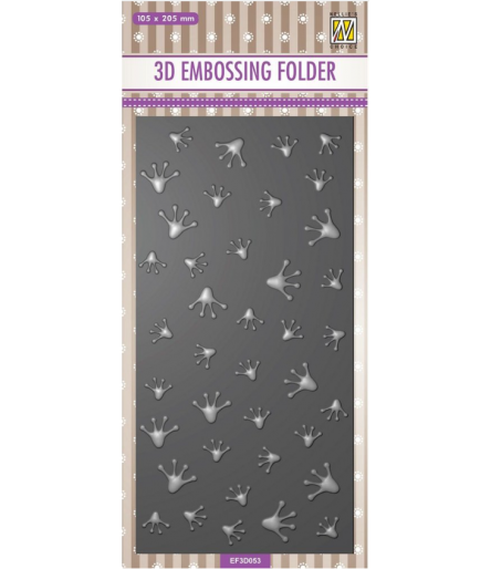 Classeur de Gauffrage 3D Frog Footprint, lang - Nellies Choice