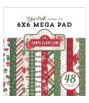 Scrapbooking Papier Santa Claus Lane, 6" x 6" - Echo Park