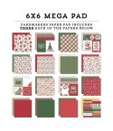 Scrapbooking Papier Santa Claus Lane, 6" x 6" - Echo Park
