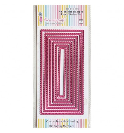 Stanzschablonen Stitched Scalloped - Dress my Craft