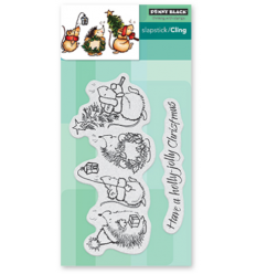 Penny Black Cling Stamps Holly Jolly Critters -PB