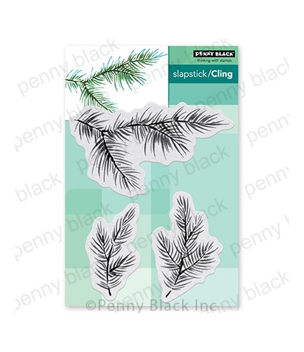 Penny Black Cling Stamps Delicate Pines -PB