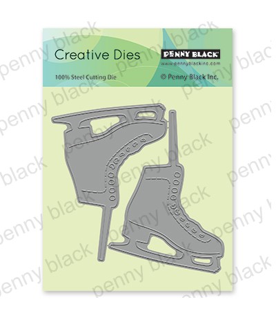 Stanzschablone Let's skate - Penny Black