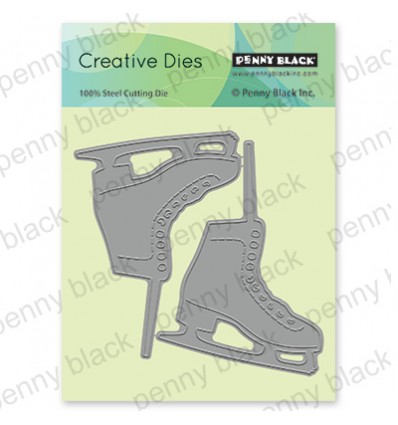 Stanzschablone Let's skate - Penny Black