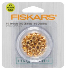 Eyelets / Ösen gold 5mm - Fiskars