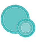 Stanzschablonen Stitched Scallop Circle Set - Cottage Cutz