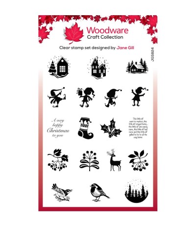 Clear Stamps - Gnome Gifts - Woodware