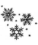 Kleine Schneeflocken Stempel