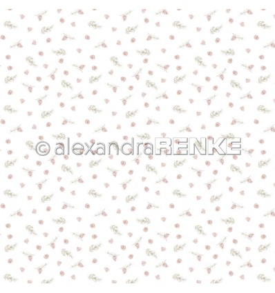Scrapbooking Papier Tannzapfen und Tannzweige - Alexandra Renke