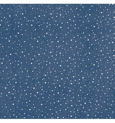 Scrapbooking Papier Schneegestöber dunkles Blau - Alexandra Renke