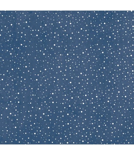 Scrapbooking Papier Schneegestöber dunkles Blau - Alexandra Renke