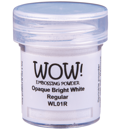 Embossing Pulver Dimensional Puff weiss