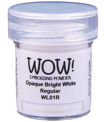 Embossing Powder Dimensional Puff white