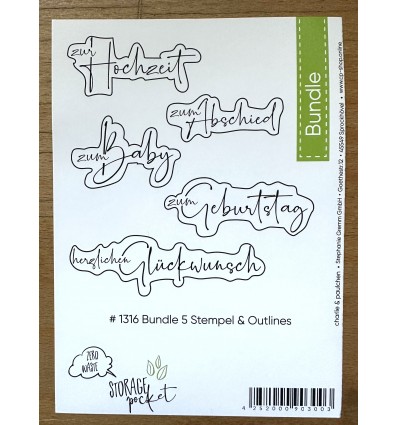 Stempel + Stanzschablonen Set Bundle 5 - Charlie & Paulchen