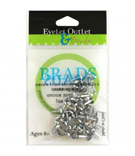 Brads Rund Silber 4mm - Eyelet Outlet