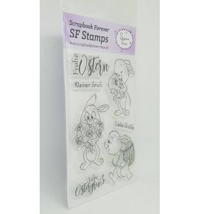 Clear Stamps Osterhasen Frohe Ostern  - Scrapbook Forever
