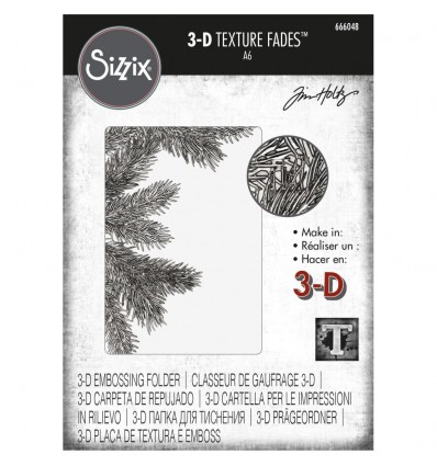 3-D Prägeschablone Pine Branches - Tim Holtz