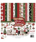 Scrapbooking Papier Gnome for Christmas, 12" x 12" - Echo Park