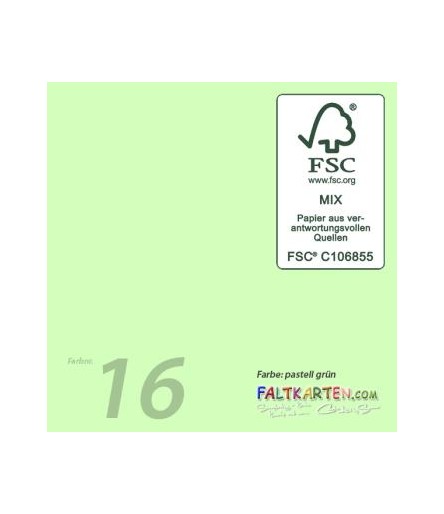 Scrapbooking Papier in pastellgreen, 12 Stk. - FK
