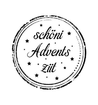 Schöni Advents Ziit Stempel im Kreis