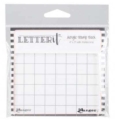 Acrylblock Kariert  4"x3"
