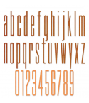 Dies Alphanumeric Stretch Lower & Numbers - Sizzix Tim Holtz - VC