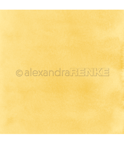 Scrapbooking Papier Mimis Kollektion Aquarell sonnengelb - Alexandra Renke