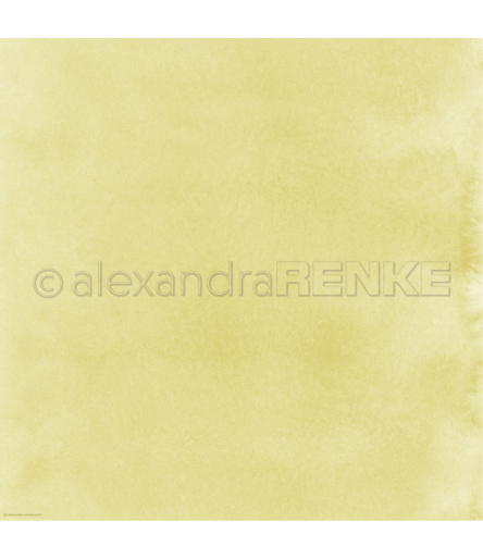 Scrapbooking Papier Mimis Kollektion Aquarell sonnengelb - Alexandra Renke