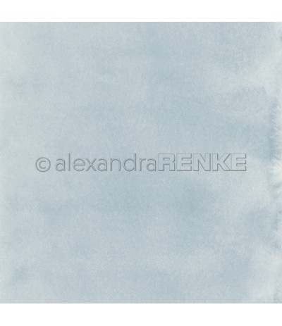 Scrapbooking Papier Mimis Kollektion Aquarell feenblau - Alexandra Renke