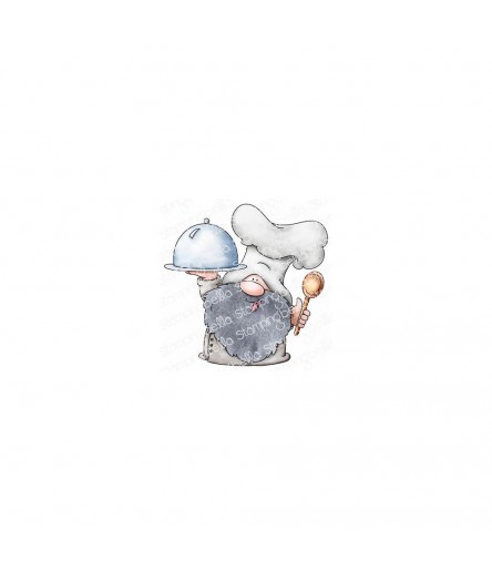 Cling Tampon Gnomes Cuisinier - Stampingbella