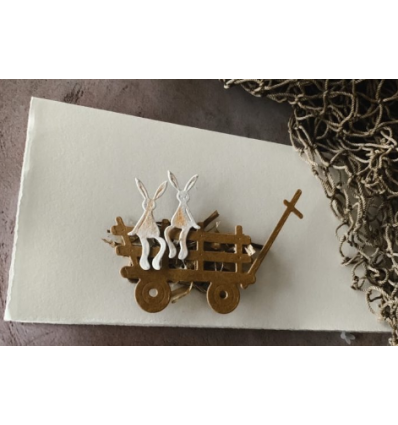 Stanzschablonen Geschenkanhänger-Deko Ostern - Charlie & Paulchen