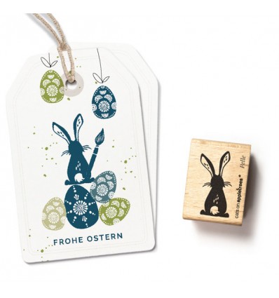 Stamp Bunny Pelle - cats on appletrees